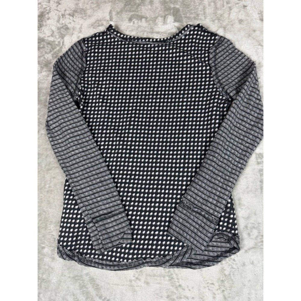 easel Black and White Patterned Long Sleeve Tee - Picture 8 of 9